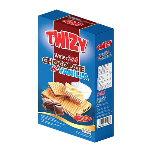 TWIZY 2 in 1 Chocolate Vanilla Wafer Cream